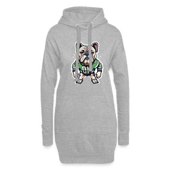 Quaterback - Hoodie-Kleid - Grau meliert - Vorne