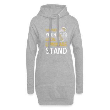 Limonade Zitrone Getränk Limo Geschenk - Hoodie-Kleid - Grau meliert - Vorne