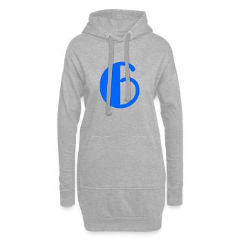 6 ANS. 6e ANNIVERSAIRE. ANNIVERSAIRE 6 ANS. 6 - Sweat-shirt à capuche long Femme - gris chiné - Devant