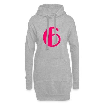 6. 6 ANS. 6e ANNIVERSAIRE. ANNIVERSAIRE 6 ANS. ANN - Sweat-shirt à capuche long Femme - gris chiné - Devant