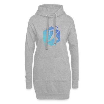 Course Femmes Hommes Jogging Cross Country Course à pied - Sweat-shirt à capuche long Femme - gris chiné - Devant