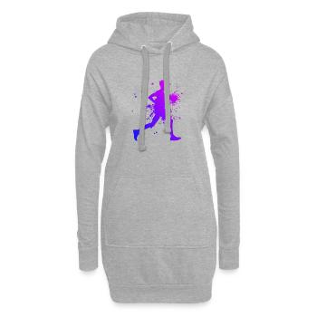 Course Jogging Course à pied Femme Running Jogging - Sweat-shirt à capuche long Femme - gris chiné - Devant