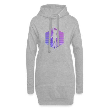 Escalade Bloc Bloc Femmes - Sweat-shirt à capuche long Femme - gris chiné - Devant