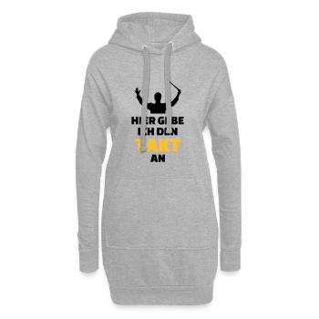 Chor - Hoodie-Kleid - Grau meliert - Vorne