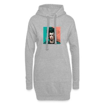 Tattoo Boy - Hoodie-Kleid - Grau meliert - Vorne
