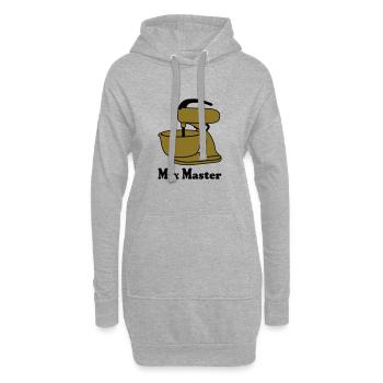 Mix Master - Sweat-shirt à capuche long Femme - gris chiné - Devant