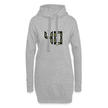 40. 40 ANS. 40e ANNIVERSAIRE. ANNIVERSAIRE 40 ANS - Sweat-shirt à capuche long Femme - gris chiné - Devant