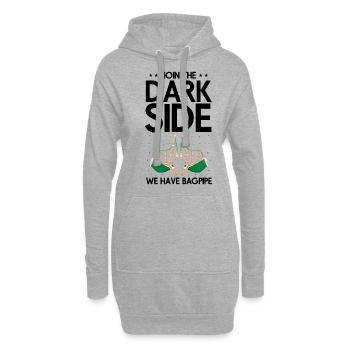 Conception de cornemuse pour Scotland Pride et cornemuse - Sweat-shirt à capuche long Femme - gris chiné - Devant
