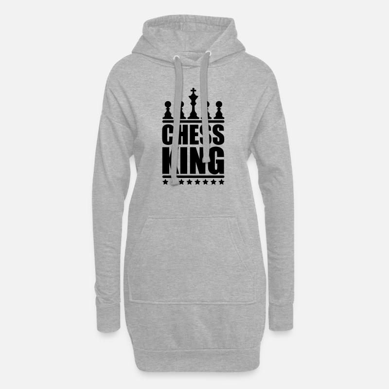 Chess King - Hoodie-Kleid - Grau meliert