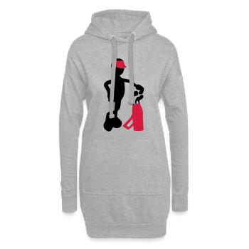 Golf - Hoodie-Kleid - Grau meliert - Vorne