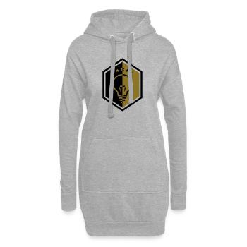 Elektriker / Elektrizität / Arbeit / Job - Hoodie-Kleid - Grau meliert - Vorne