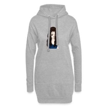 IMG 6955 - Hoodie-Kleid - Grau meliert - Vorne