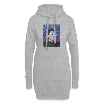 T-Shirt Virginia Tonelli antifaschistisch friaulisch - Hoodie-Kleid - Grau meliert - Vorne