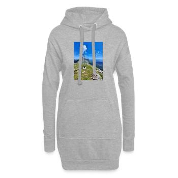 Rocher de la Balme im Vercors - Hoodie-Kleid - Grau meliert - Vorne