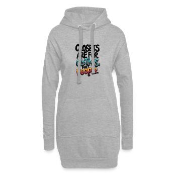 LES PLACARDS SONT POUR LES VÊTEMENTS, PAS POUR LES GENS - Sweat-shirt à capuche long Femme - gris chiné - Devant