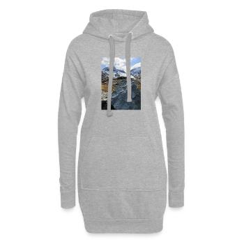 Gletscher des Heiligen Solin d'Arves - Hoodie-Kleid - Grau meliert - Vorne