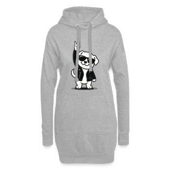 Rock ’n’ Roll Puppy - Hoodie-Kleid - Grau meliert - Vorne