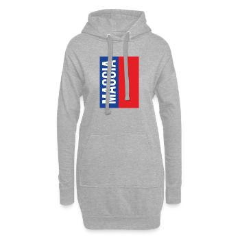 Maggia Ticino Souvenir Maggia - Sweat-shirt à capuche long Femme - gris chiné - Devant