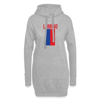 Lumino Tessin - Sweat-shirt à capuche long Femme - gris chiné - Devant