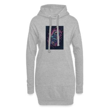 Explosion du contrôleur DJ numérique - Sweat-shirt à capuche long Femme - gris chiné - Devant