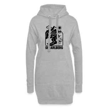 ski arlberg - Hoodie-Kleid - Grau meliert - Vorne