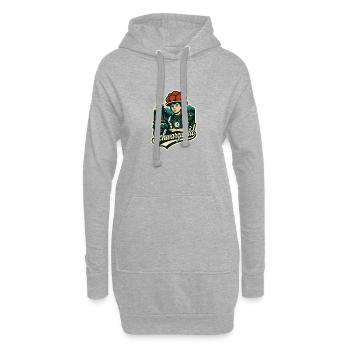 Illustration de maison en Forêt-Noire avec Bollenht - Sweat-shirt à capuche long Femme - gris chiné - Devant