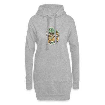 Winter in Goslar im Harz - Hoodie-Kleid - Grau meliert - Vorne