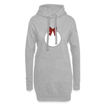 Weihnachtskugel  - Hoodie-Kleid - Grau meliert - Vorne