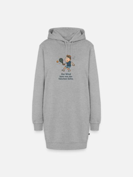 Windversetzter Padelwitz - Hoodie-Kleid - Grau meliert