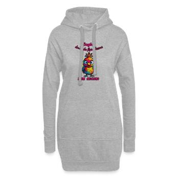 Adler & Hühner - Hoodie-Kleid - Grau meliert - Vorne