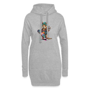 Känguru Sk8 Crew Oz Style - Hoodie-Kleid - Grau meliert - Vorne