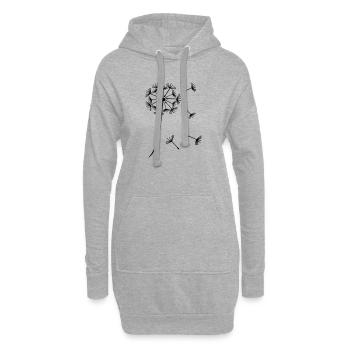 Pusti Pu - Original par heavenlygoods - Sweat-shirt à capuche long Femme - gris chiné - Devant