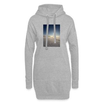 Matin d’hiver sur le lac Saimaa - Sweat-shirt à capuche long Femme - gris chiné - Devant