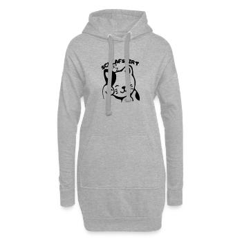 cat - Hoodie-Kleid - Grau meliert - Vorne