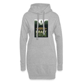 Kraft der Erde 1930s Plakat Natur Landwirtschaft - Hoodie-Kleid - Grau meliert - Vorne