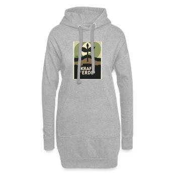 Kraft der Erde Natur 1930s  - Hoodie-Kleid - Grau meliert - Vorne