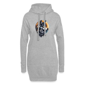Wolf Mond - Hoodie-Kleid - Grau meliert - Vorne