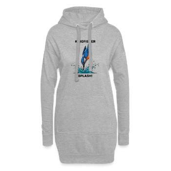 Kingfisher Splash Kingfisher River - Hoodie-Kleid - Grau meliert - Vorne