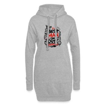 Homme Une Dernière Aventure JGA - Sweat-shirt à capuche long Femme - gris chiné - Devant