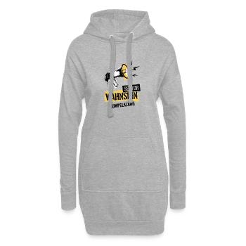 Sektor Wahnsinn - Hoodie-Kleid - Grau meliert - Vorne