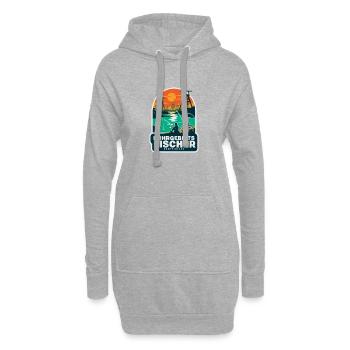 Ruhrgebietsfischer - Hoodie-Kleid - Grau meliert - Vorne