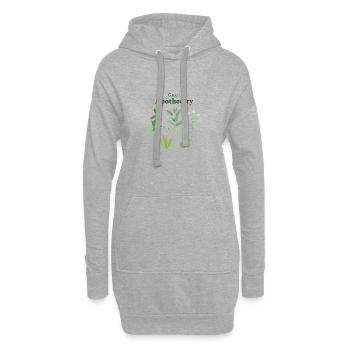 Grüne Apotheke - Hoodie-Kleid - Grau meliert - Vorne