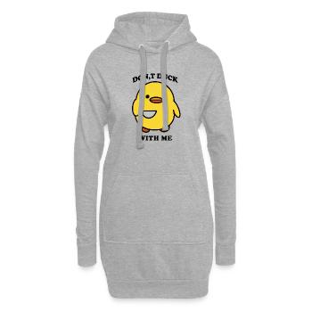 Duck Funny - Hoodie Dress - heather grey - Front