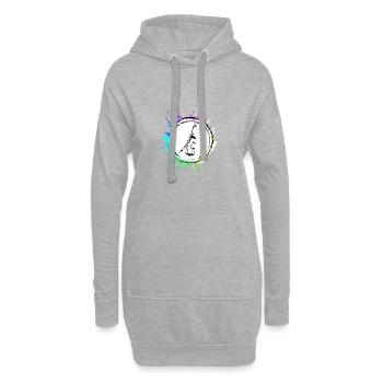 Symbole de l’icône du violon - Sweat-shirt à capuche long Femme - gris chiné - Devant