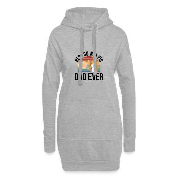 Cobaye - Sweat-shirt à capuche long Femme - gris chiné - Devant