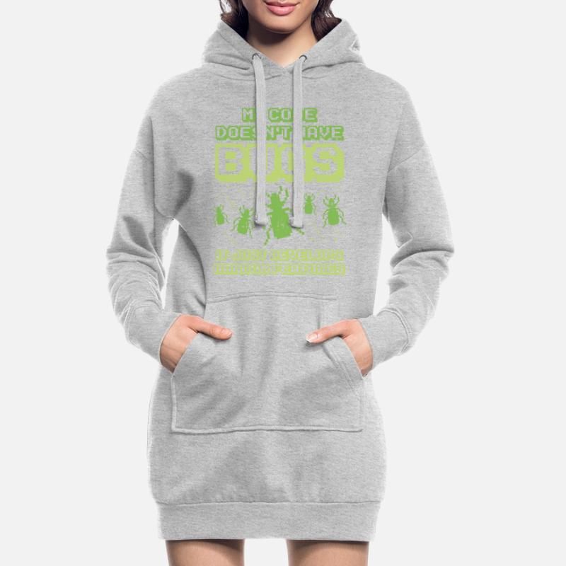 Code Bug Test Programmierer Entwickler Geschenk Hoodie-Kleid