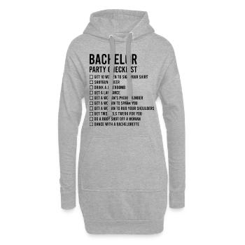 Junggesellenabschied - Hoodie-Kleid - Grau meliert - Vorne