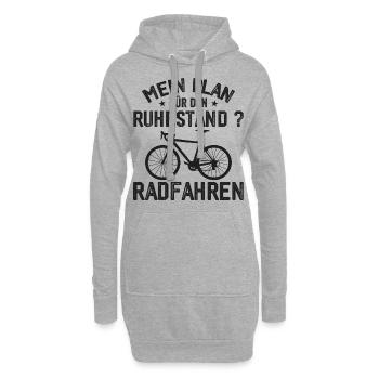 Retraite Vélo Cycliste Cadeau pour la retraite - Sweat-shirt à capuche long Femme - gris chiné - Devant