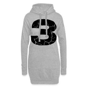 Maillot numéro 3 - Sweat-shirt à capuche long Femme - gris chiné - Devant