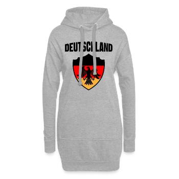 Deutschland - Hoodie-Kleid - Grau meliert - Vorne